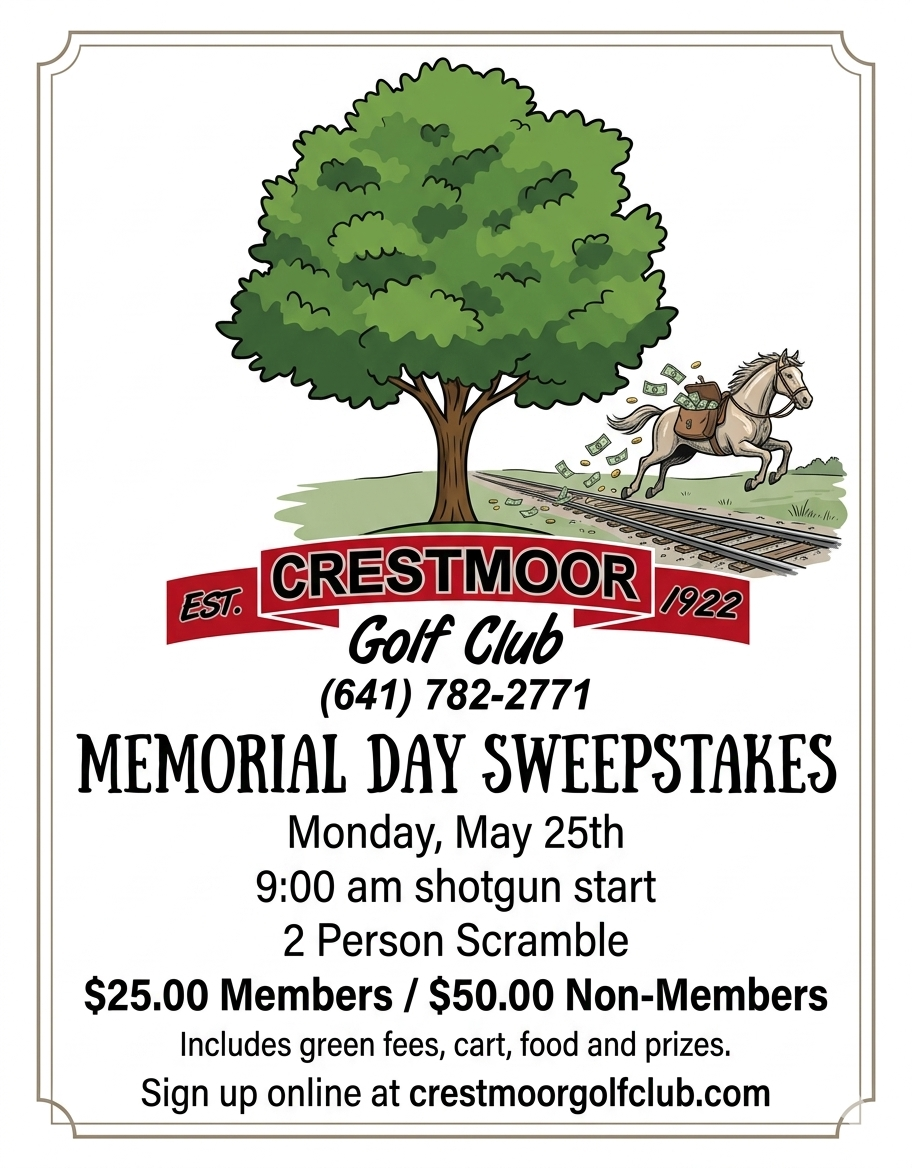 Crestmoor Golf Club – A private 9-hole golf club in Creston, IA ...